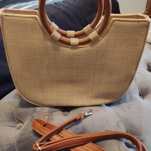 Straw handbag